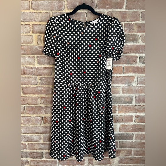 Popsugar , polka dots and hearts dress XS - Picture 1 of 6